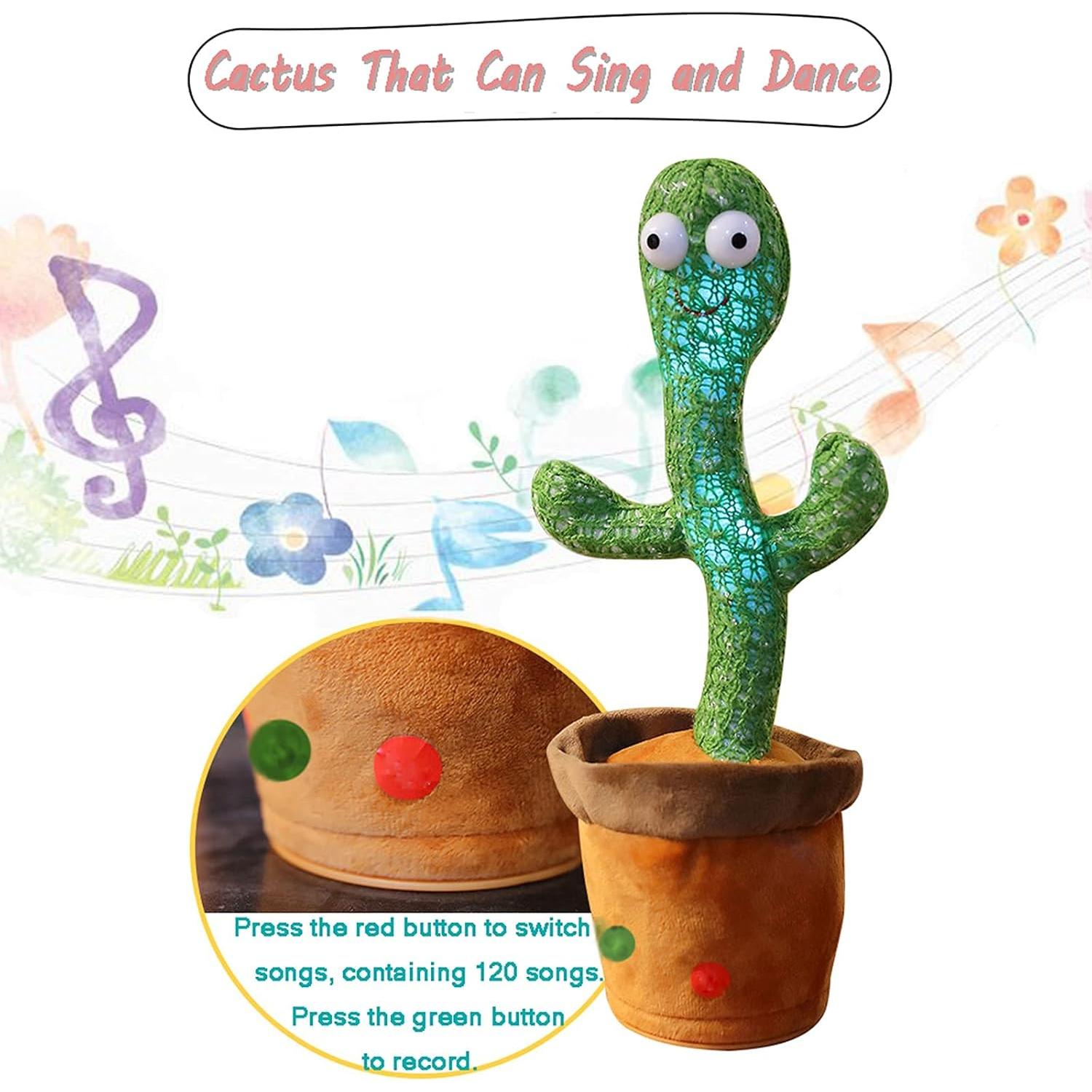 Cactus Bailarín Hablante Starhig 33 cm, 120 Canciones