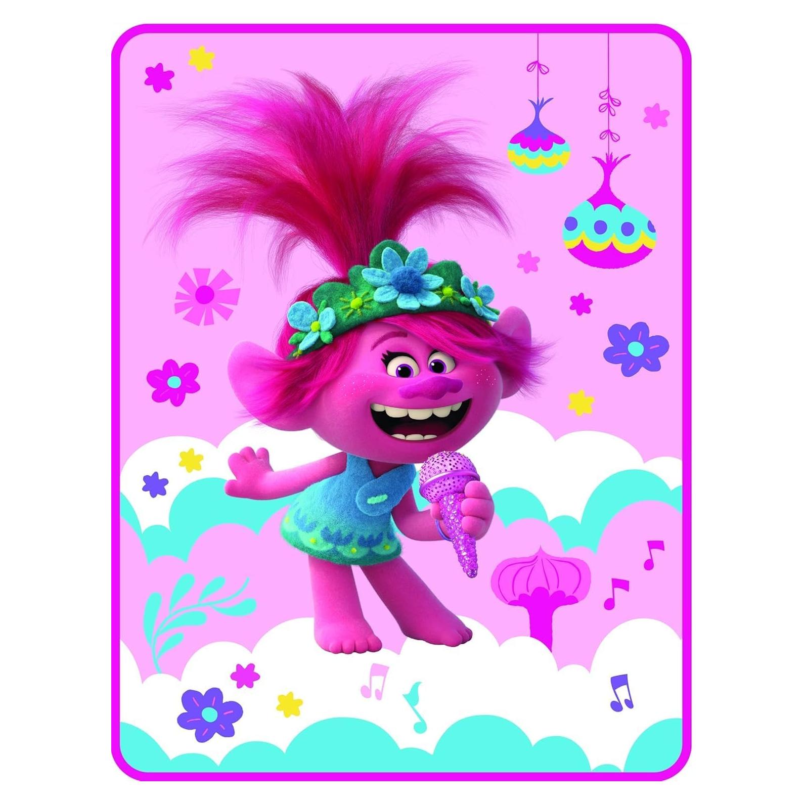 Manta de Lanzamiento Trolls World Tour Poppy 127x102 cm