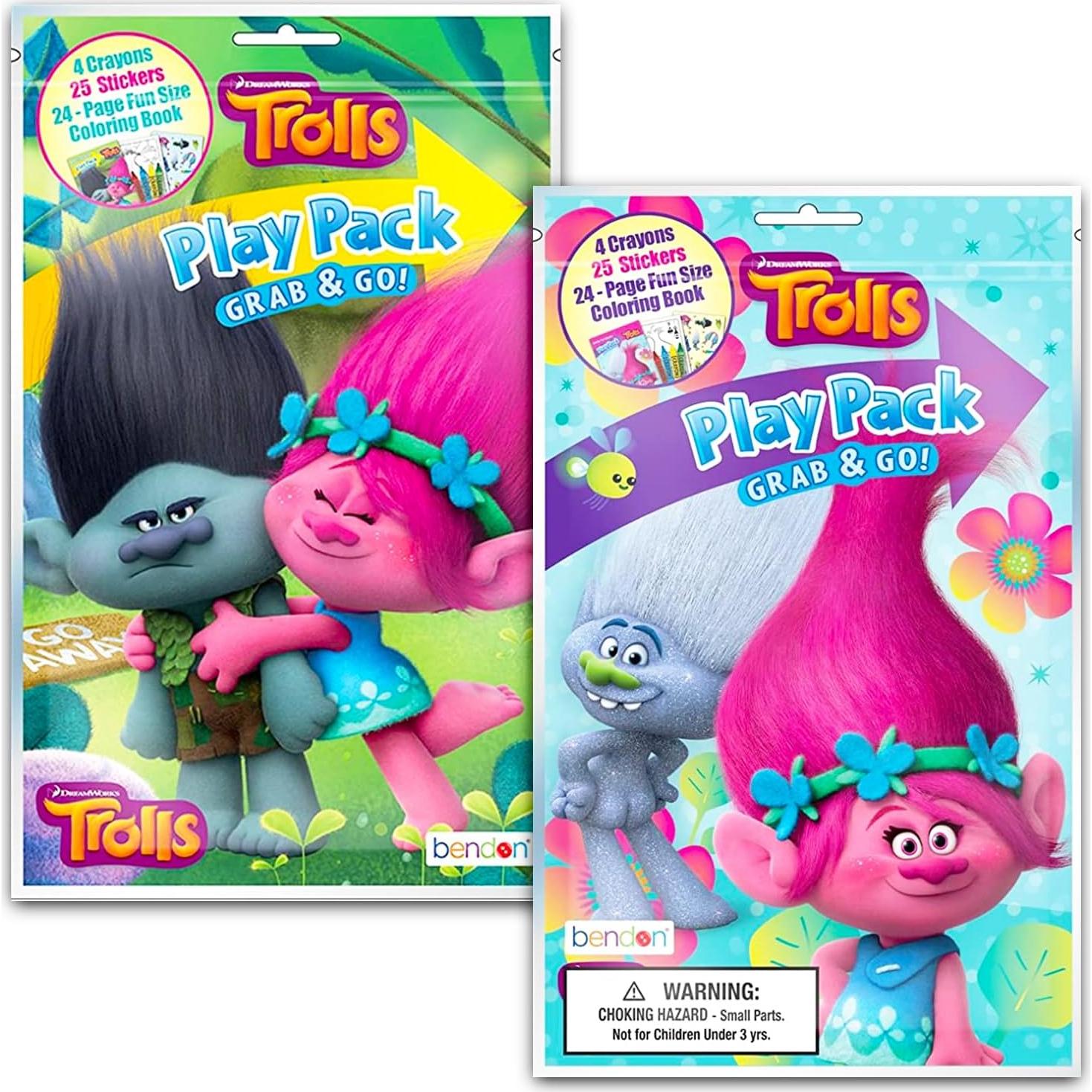 Conjunto de Pintura con Agua Trolls DreamWorks - Libro y Stickers