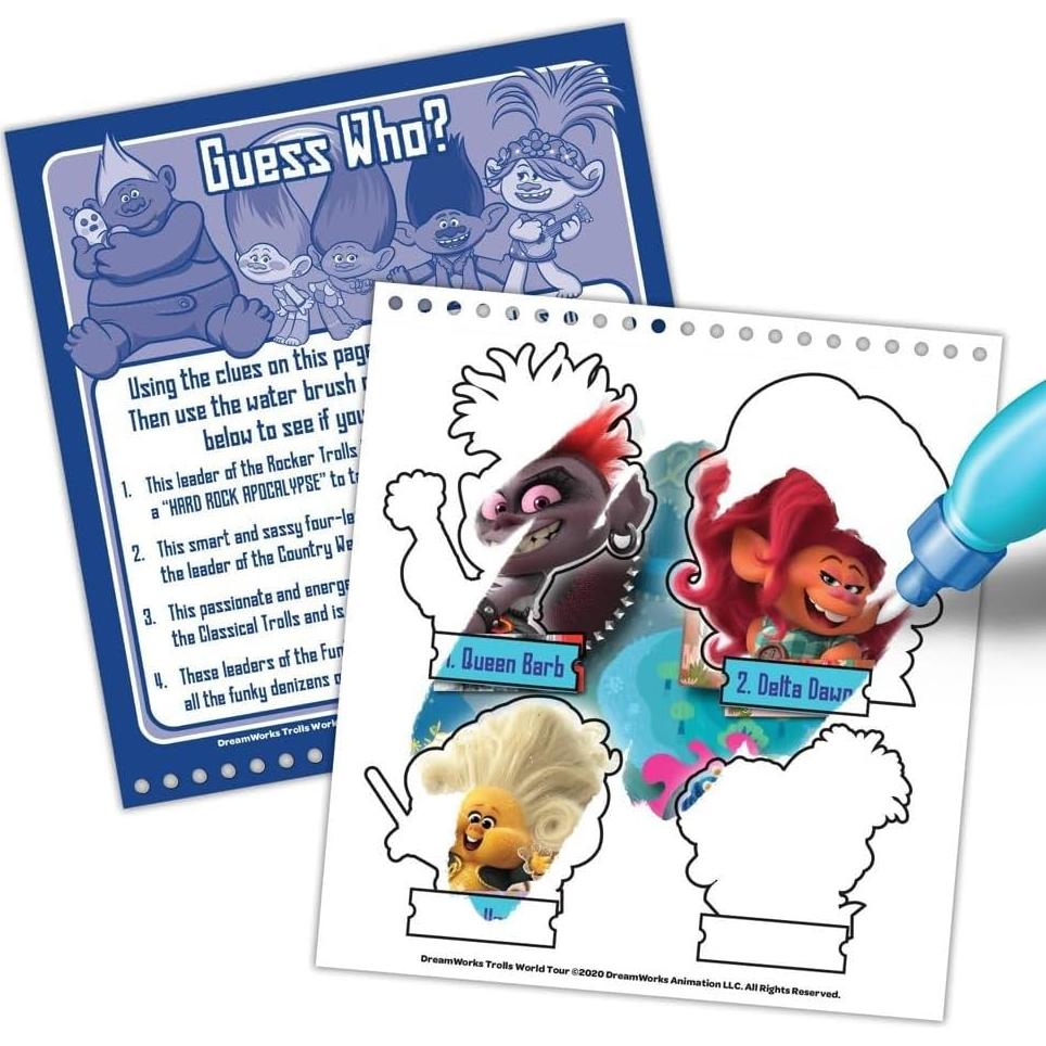 Conjunto de Pintura con Agua Trolls DreamWorks - Libro y Stickers