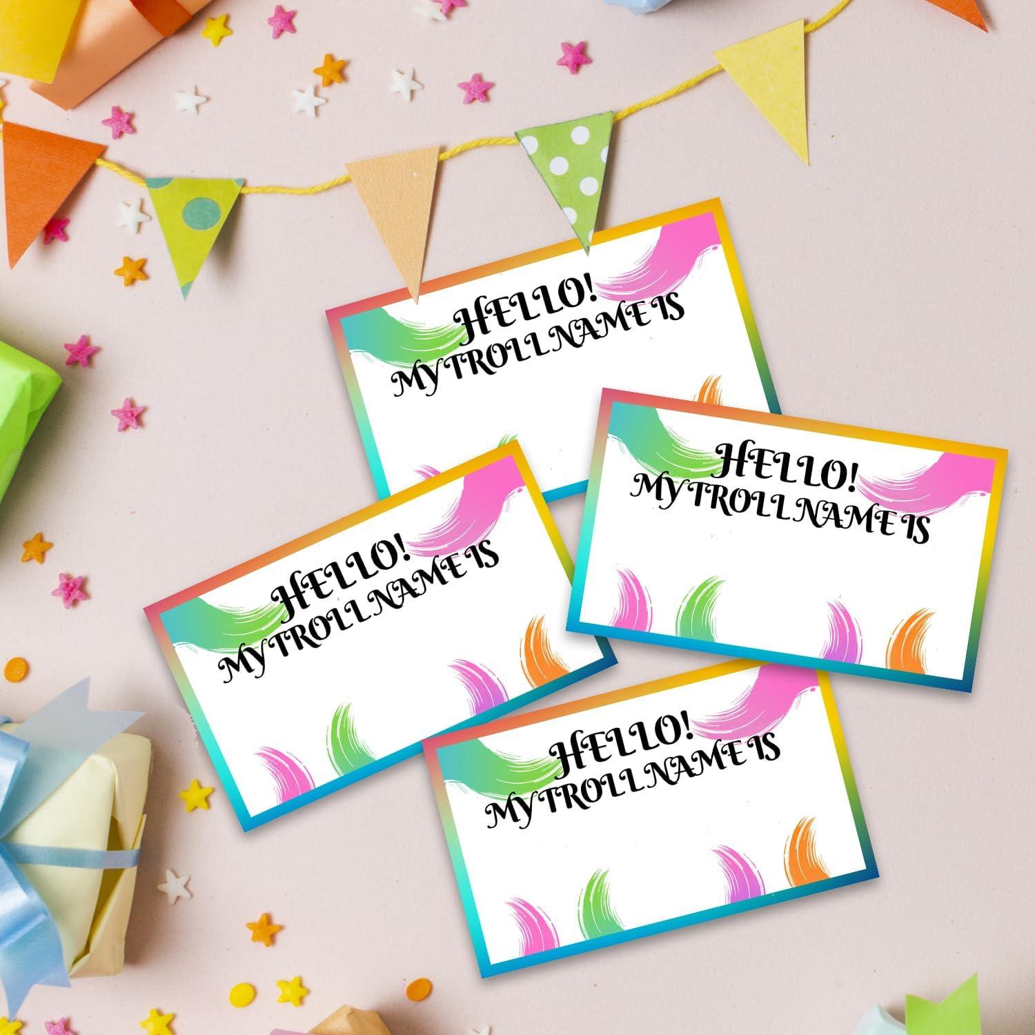 Juego de Cartas Troll cidobi con Cartel y 30 Pegatinas