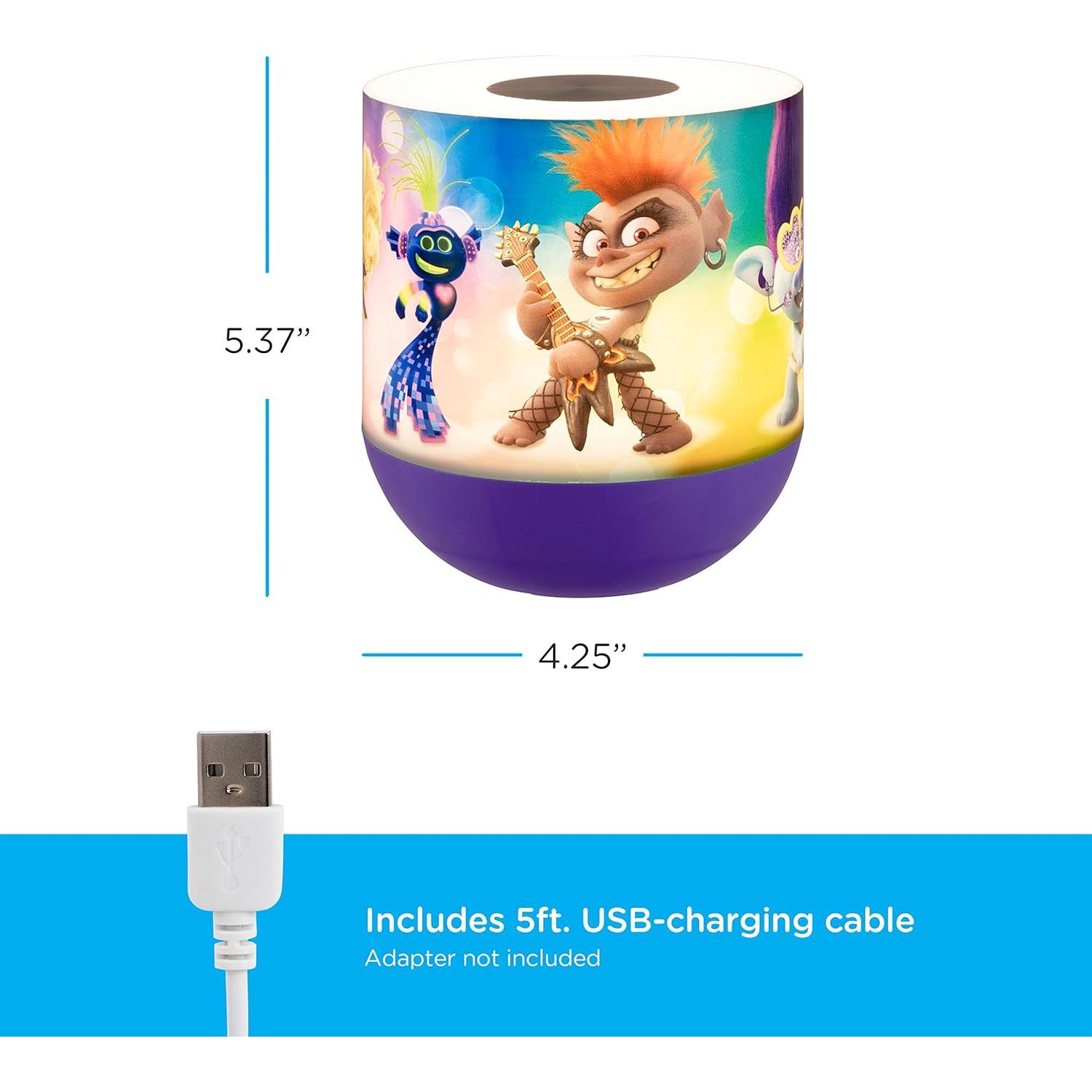 Lámpara Nocturna LED DreamWorks Trolls 50009, RGB Táctil