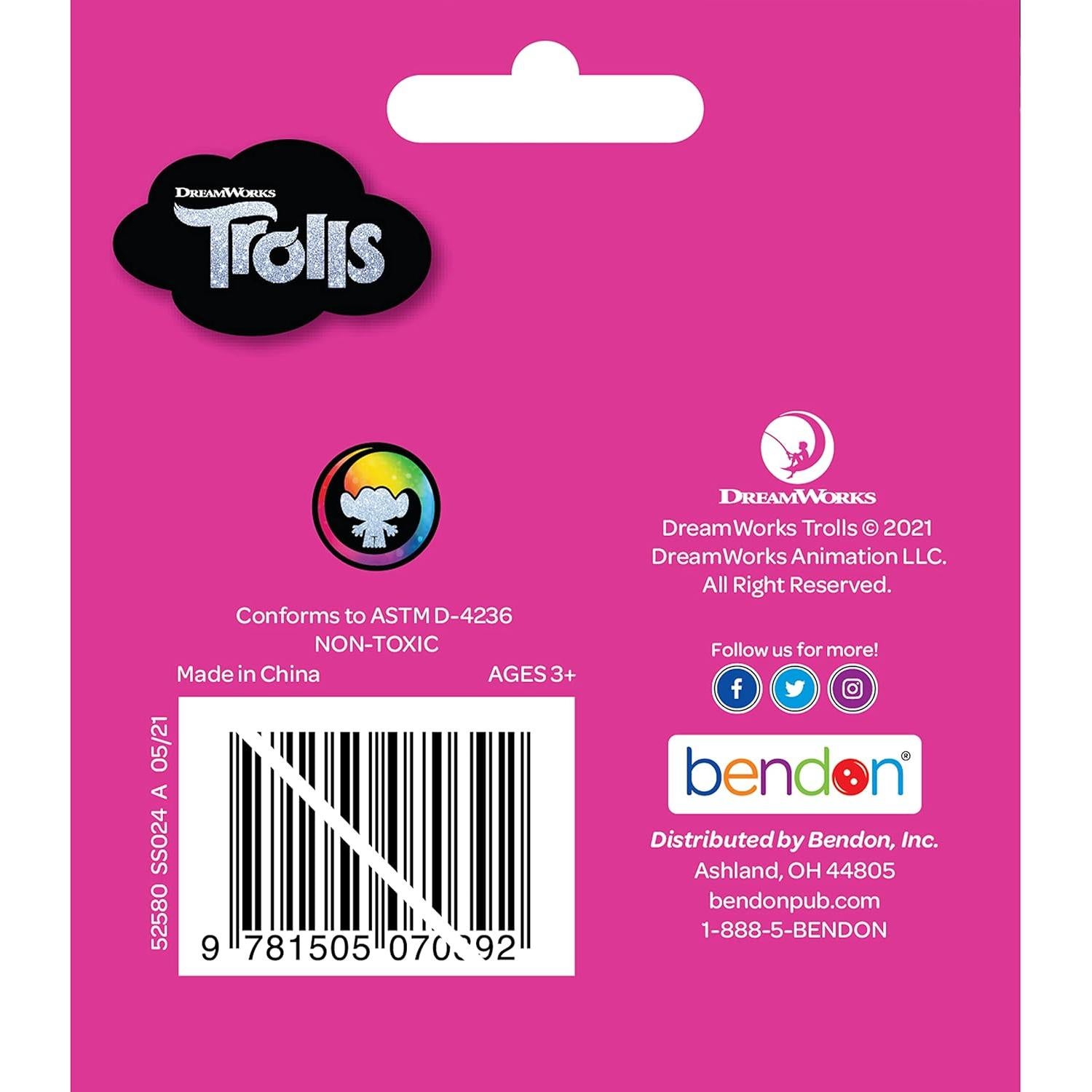 Crayones DreamWorks Trolls 36 Piezas en Caja Tuck