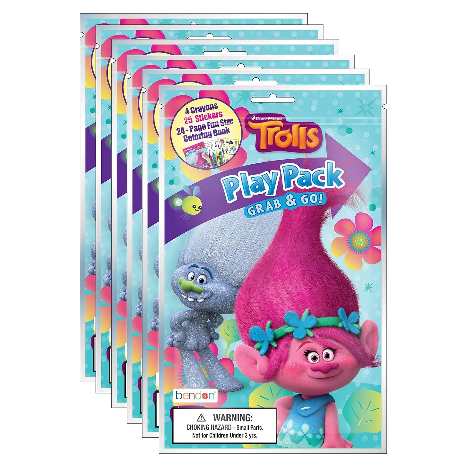 Paquete de 6 Juegos Agarra y Lleva DreamWorks Trolls