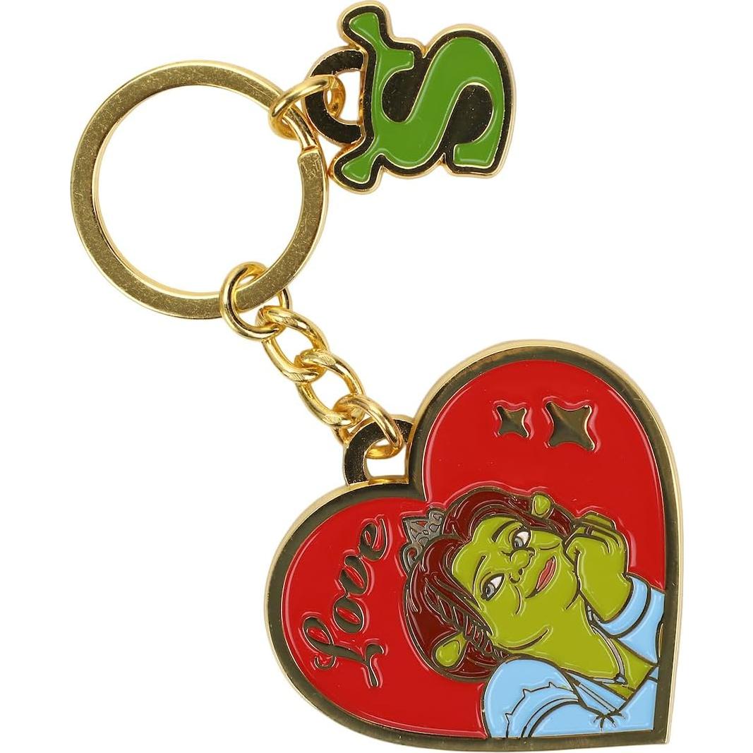 Llaveros de Mejor Amigo Shrek y Fiona Bioworld - Metal 40x96mm