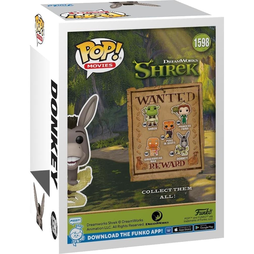Figura de Vinilo Pop! Burro Shrek 30 Aniversario Funko 9.5cm