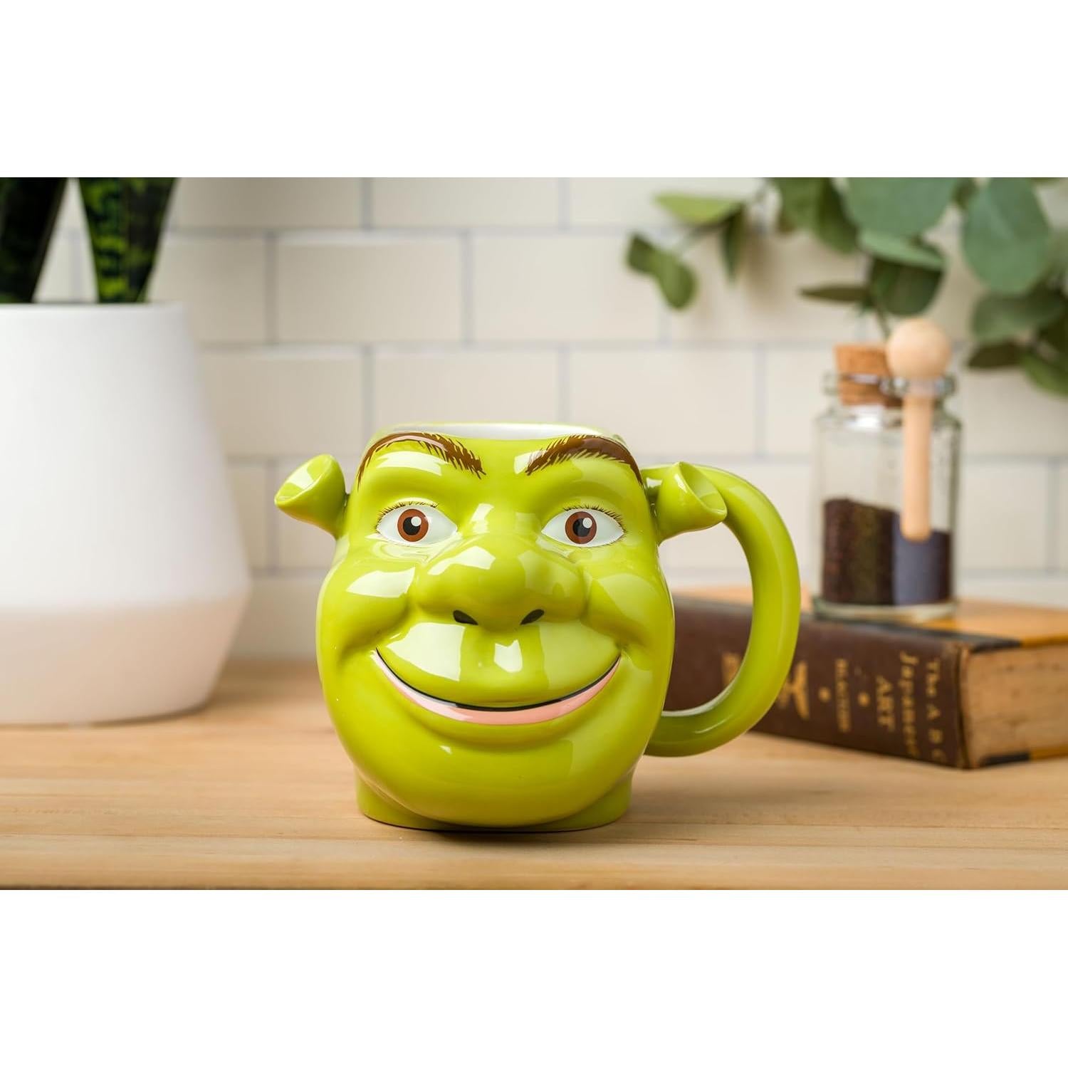 Taza Cerámica 3D Shrek Silver Buffalo 590 ml Diseño Único