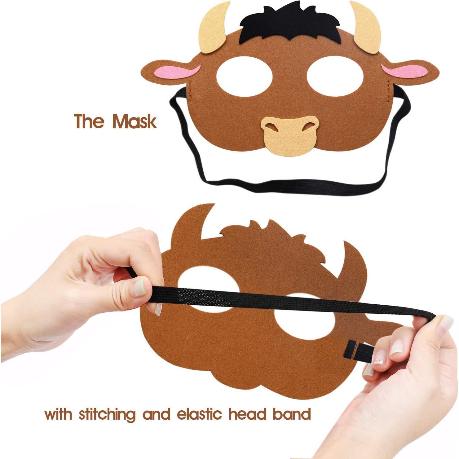 Máscaras de Fiesta de Animales de Granja CiyvoLyeen - 12 Piezas