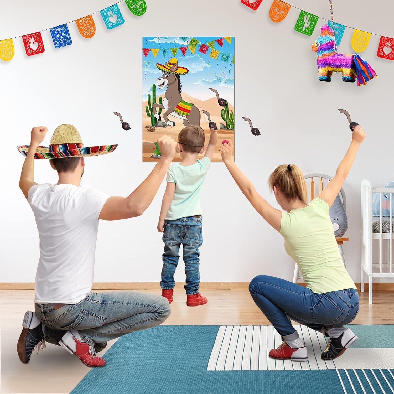 Juego Clava la Cola en el Burro Mexicano FEPITO 71x53 cm