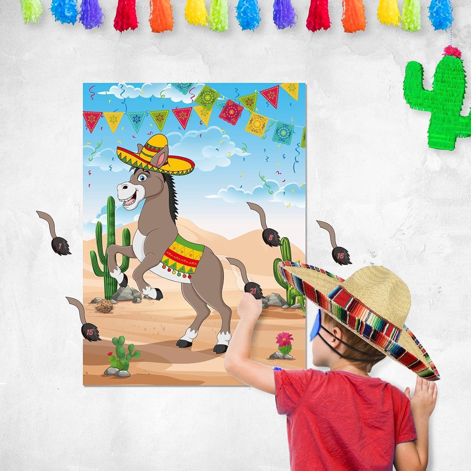 Juego Clava la Cola en el Burro Mexicano FEPITO 71x53 cm