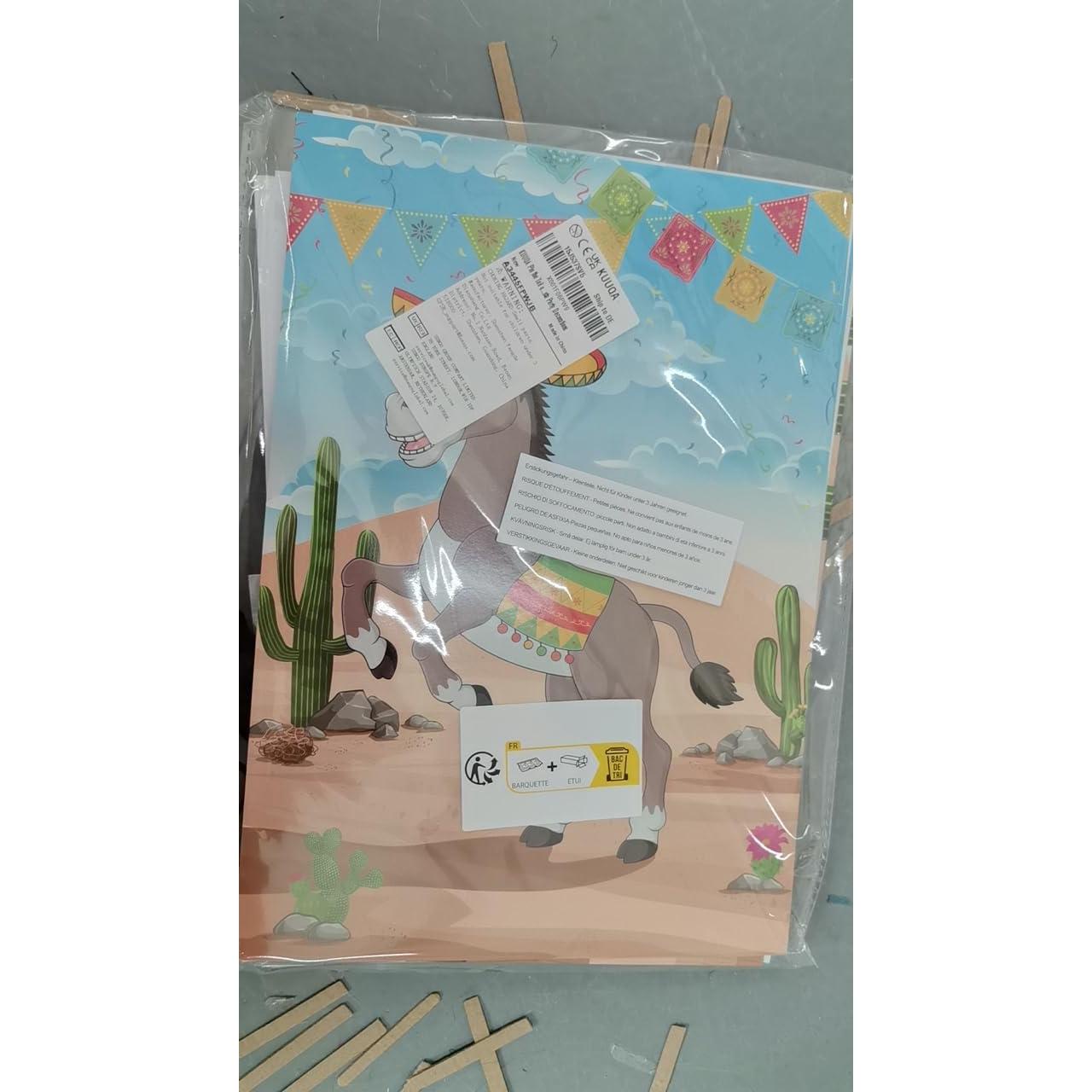 Juego Clava la Cola en el Burro Mexicano FEPITO 71x53 cm