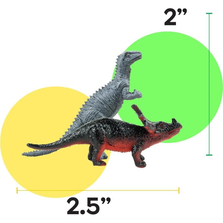 Set de 150 Mini Dinosaurios Boley - Juguetes Coloridos para Fiesta
