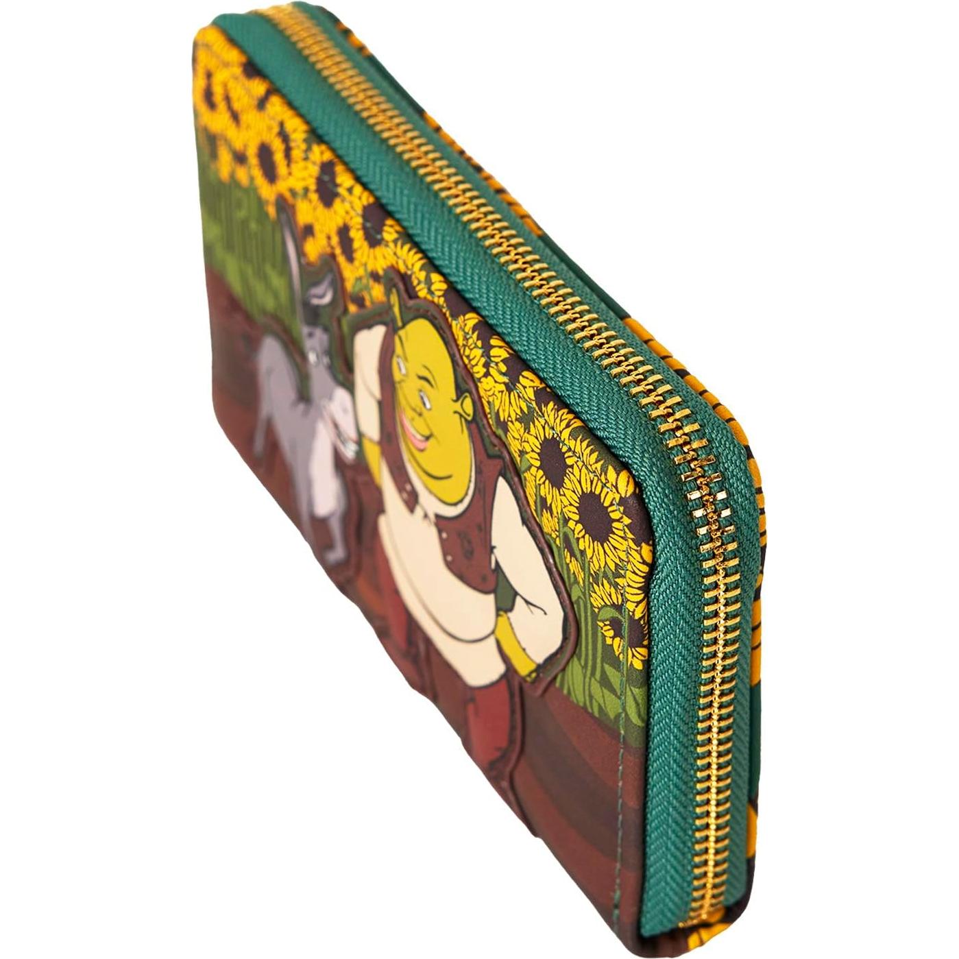 Billetera Loungefly Shrek Cuero Vegano Multicolor 15x10cm