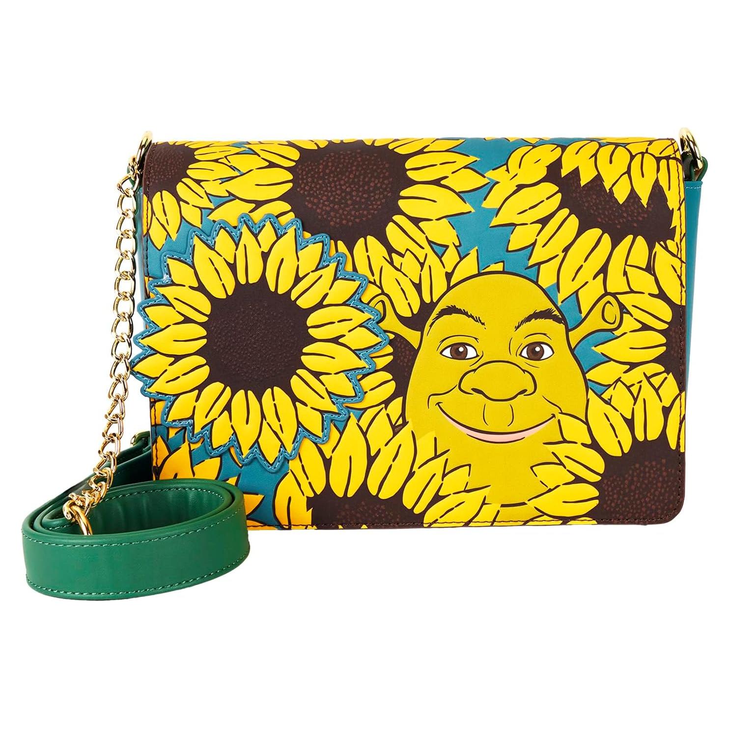 Bolso Cruzado Loungefly Shrek 24.1x16.5cm Cuero Vegano