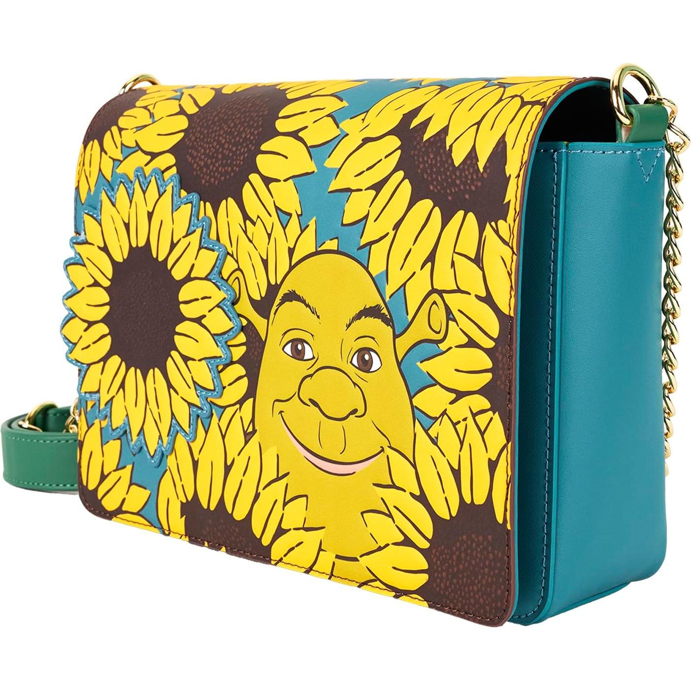 Bolso Cruzado Loungefly Shrek 24.1x16.5cm Cuero Vegano