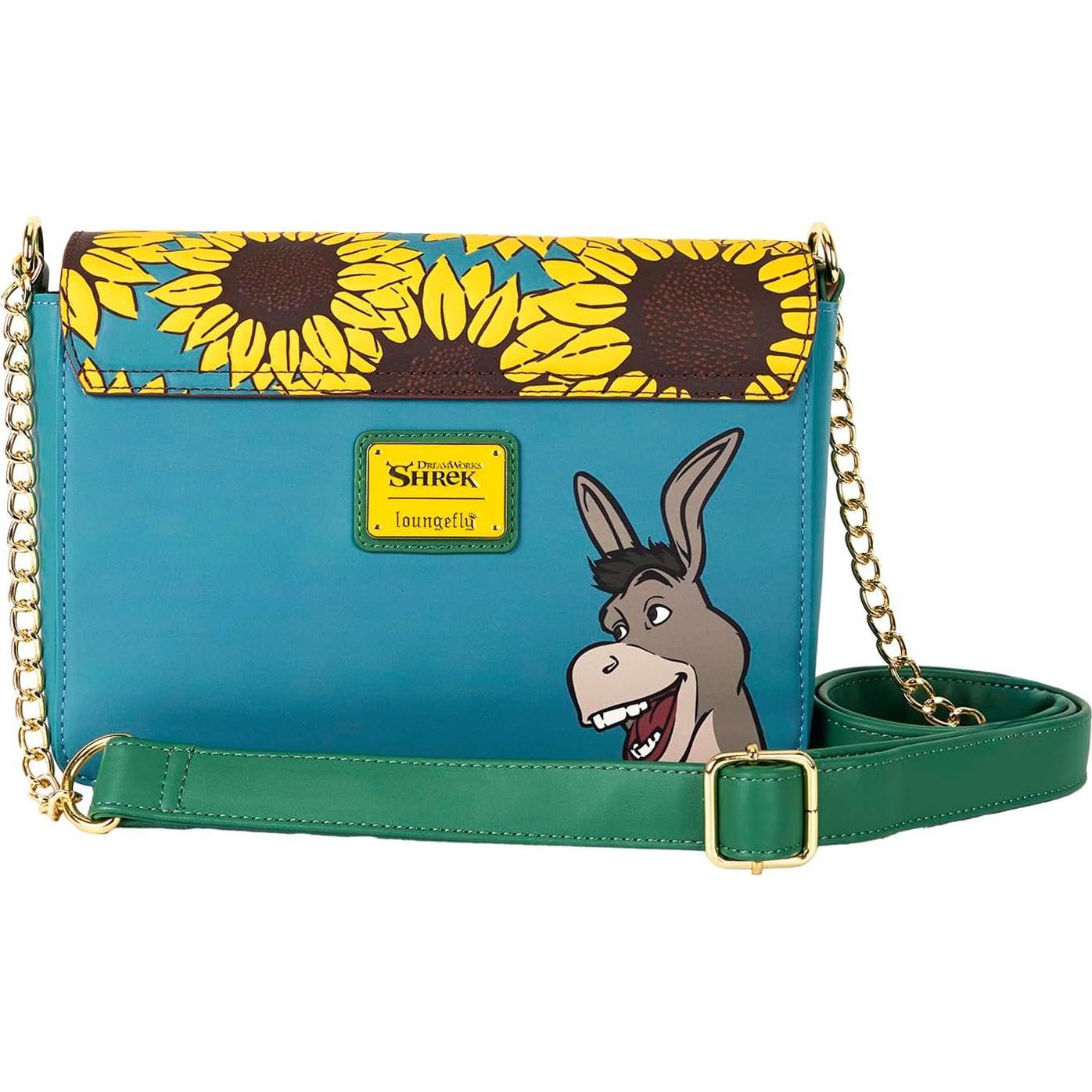 Bolso Cruzado Loungefly Shrek 24.1x16.5cm Cuero Vegano