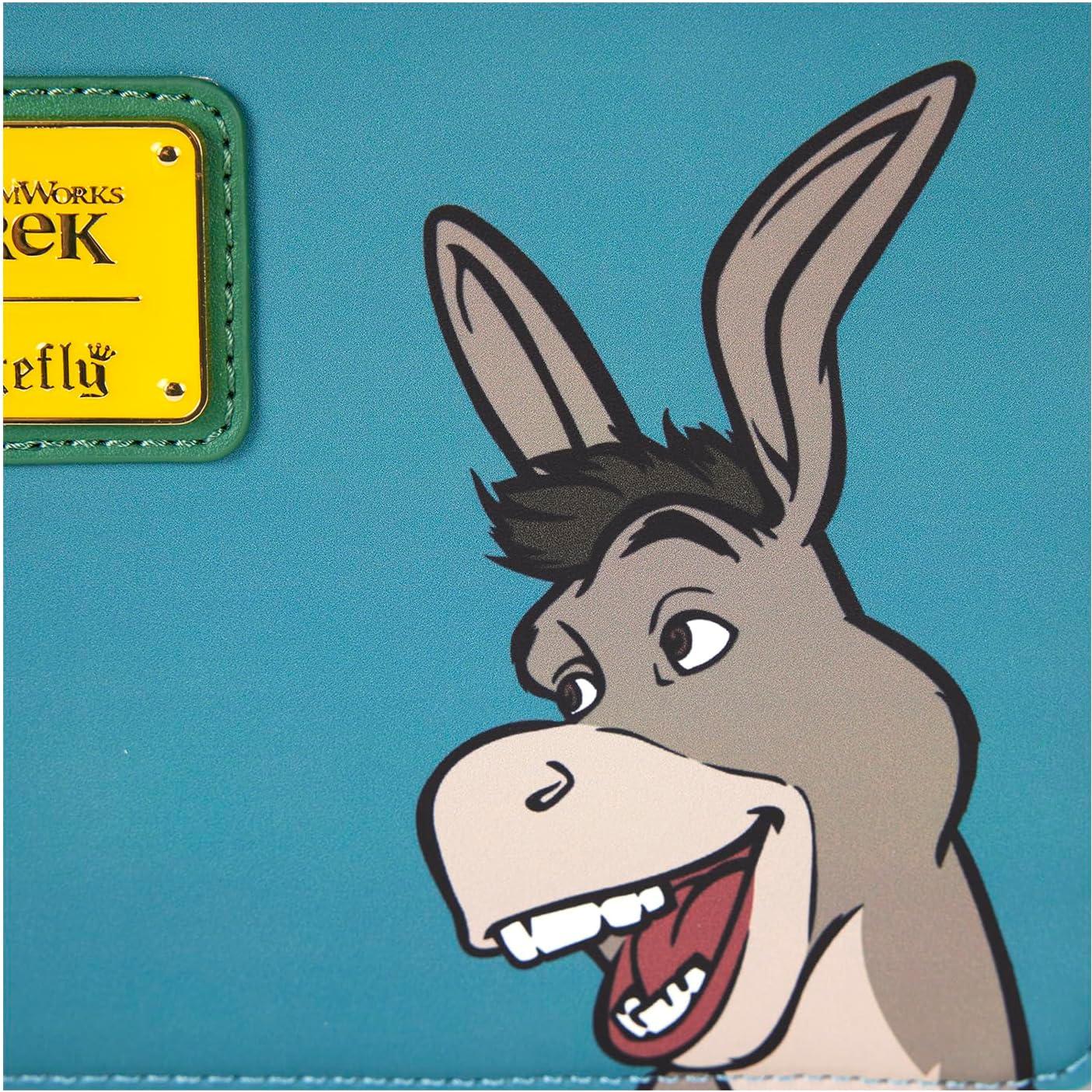 Bolso Cruzado Loungefly Shrek 24.1x16.5cm Cuero Vegano