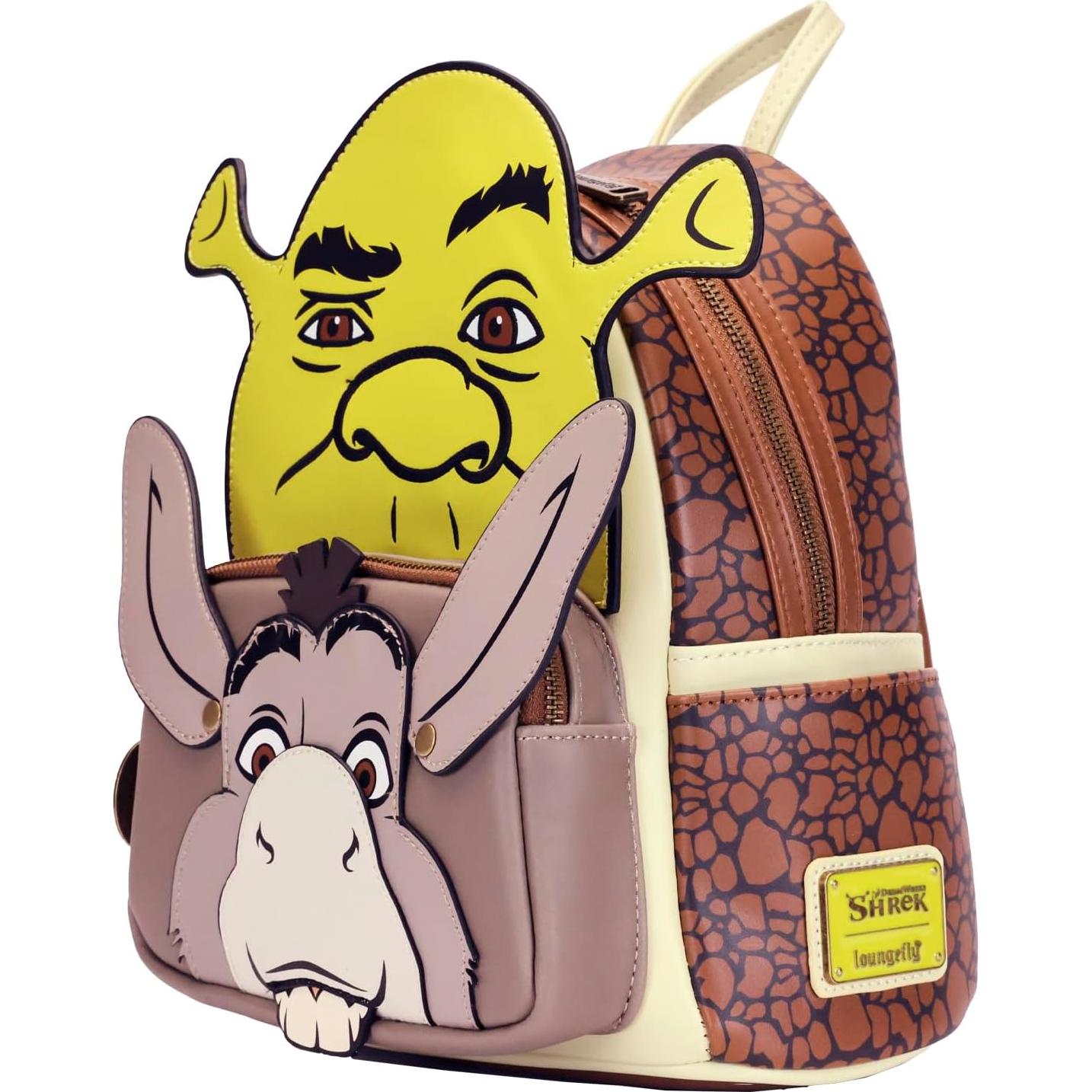 Mochila Mini Cosplay Shrek y Burro Loungefly 23x26.7cm
