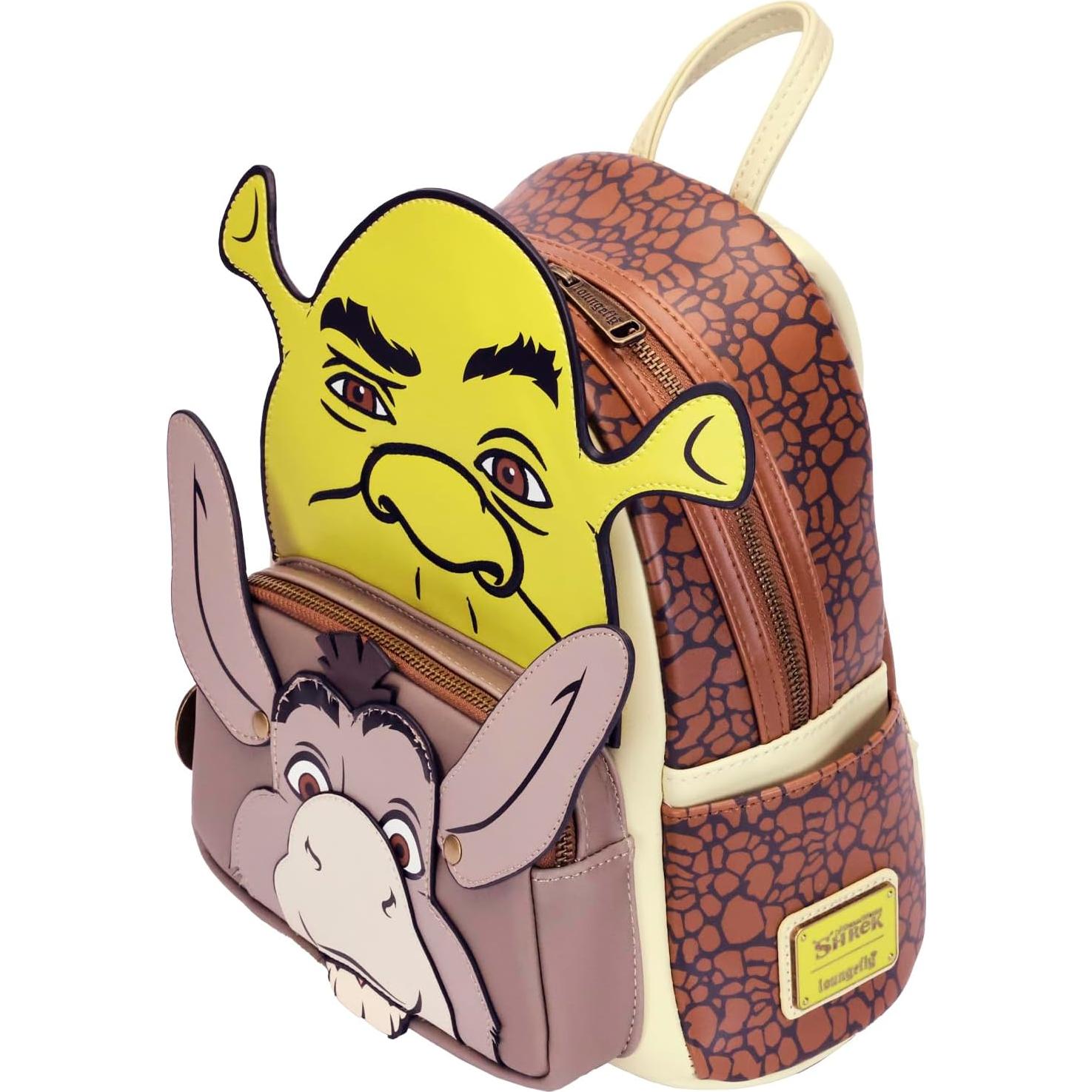 Mochila Mini Cosplay Shrek y Burro Loungefly 23x26.7cm
