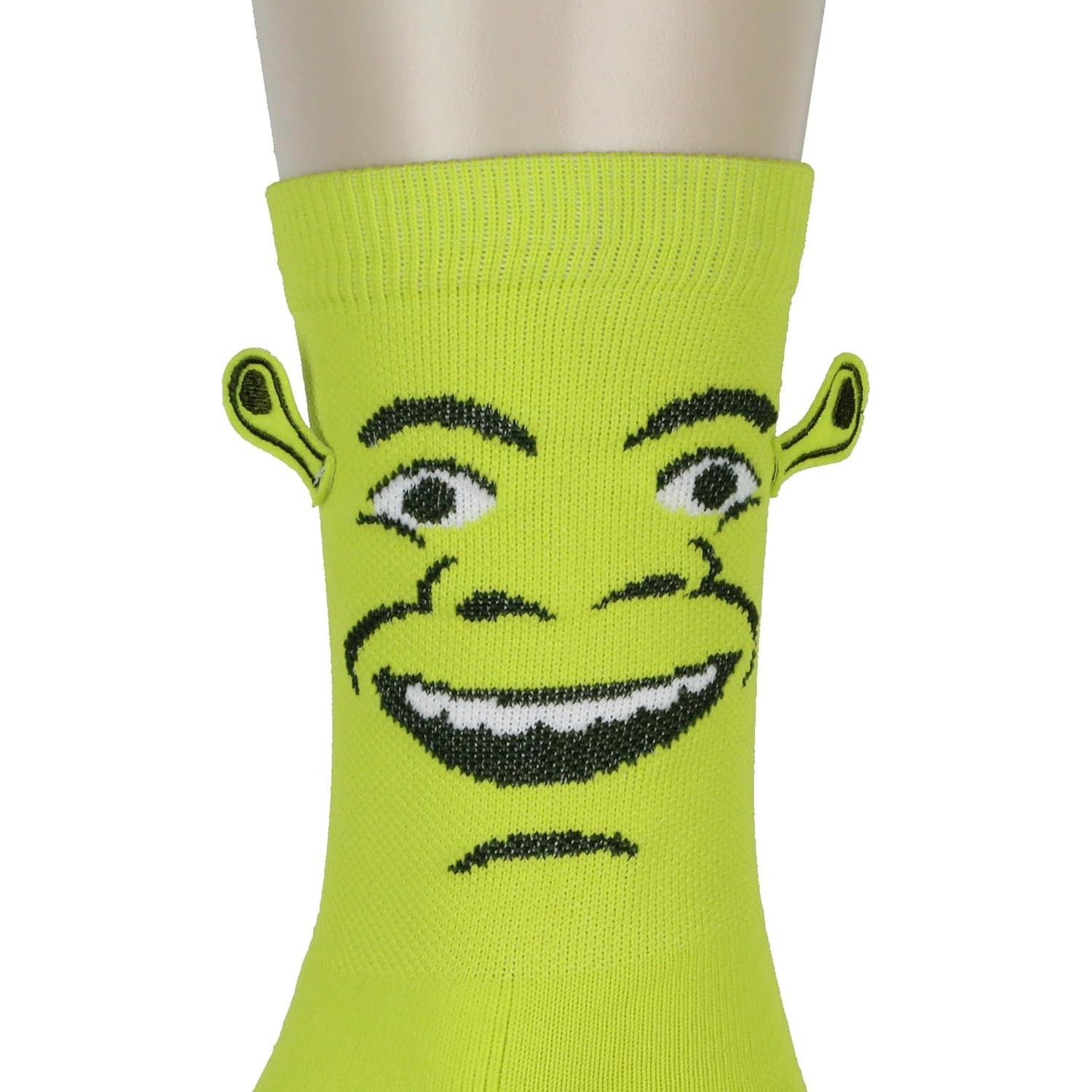 Calcetines 3D Shrek Bioworld Unisex Adulto Verde 1 Par