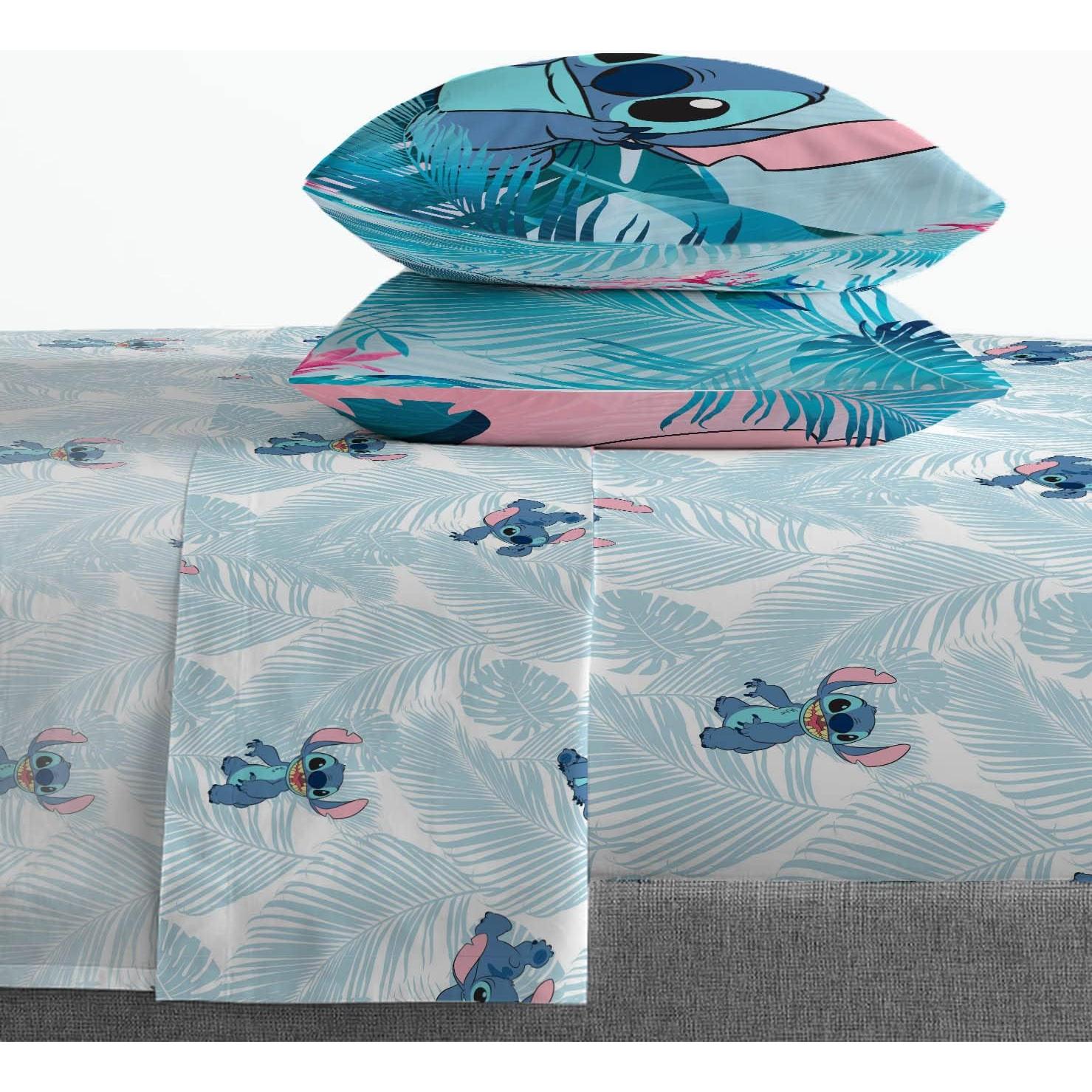 Juego de Cama Completo Jay Franco Lilo & Stitch Floral 7 Piezas