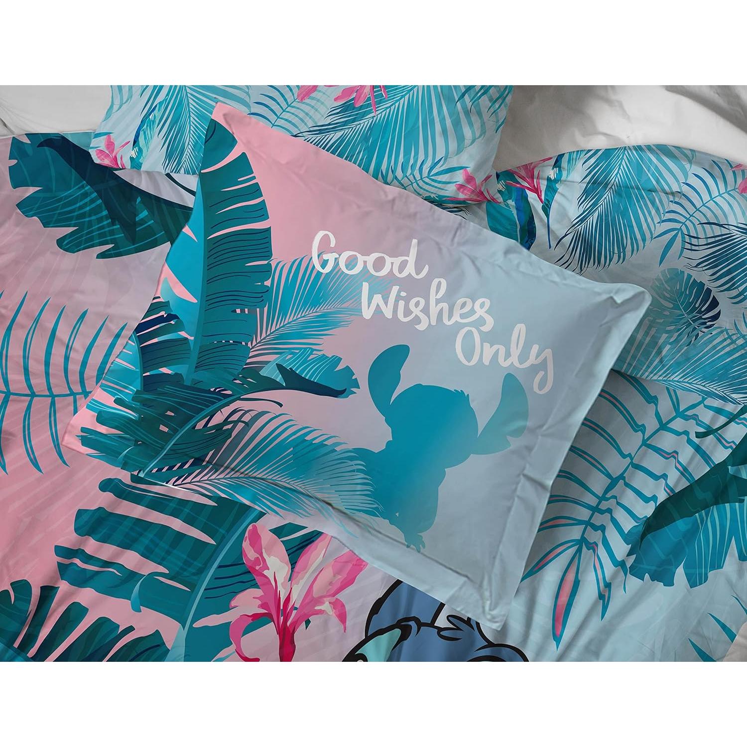 Juego de Cama Completo Jay Franco Lilo & Stitch Floral 7 Piezas