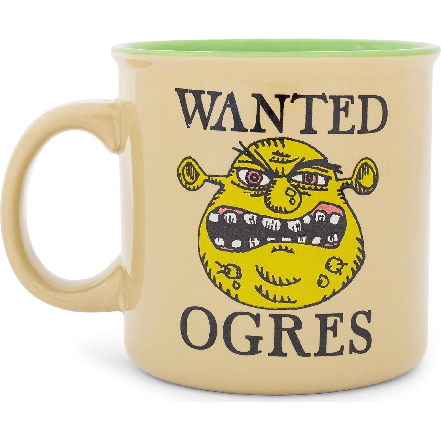 Taza Camper Cerámica Shrek 590ml Libre BPA Silver Buffalo