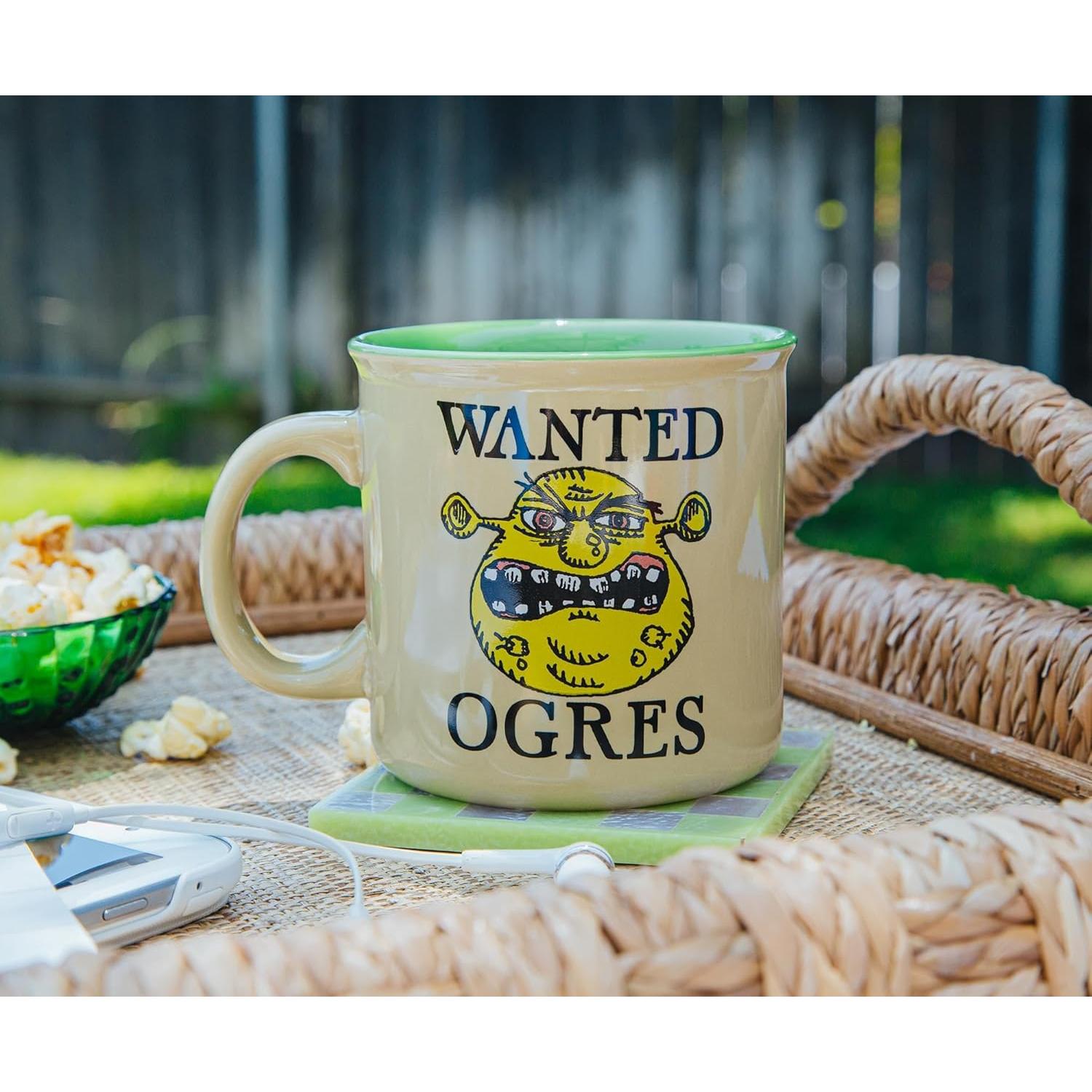 Taza Camper Cerámica Shrek 590ml Libre BPA Silver Buffalo