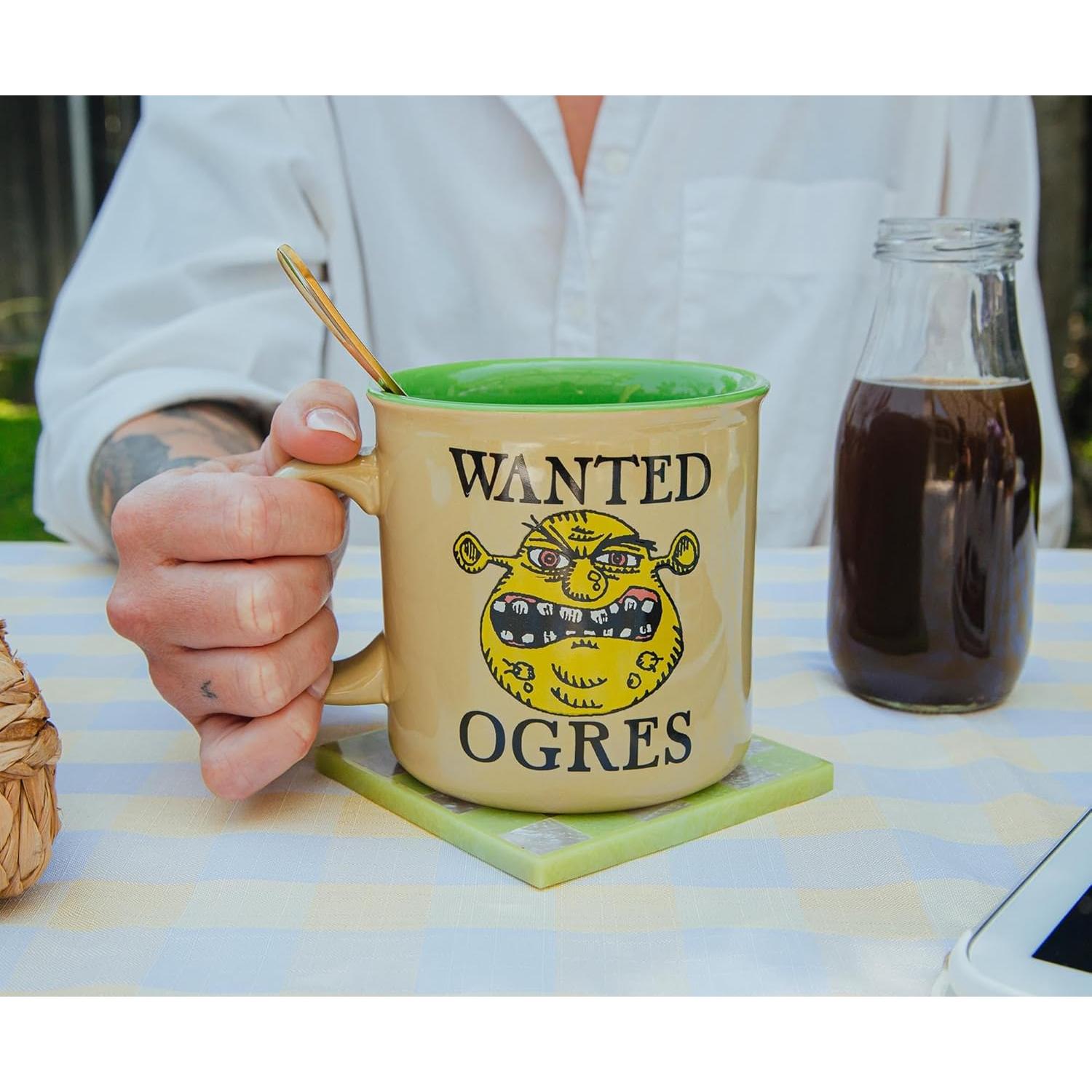 Taza Camper Cerámica Shrek 590ml Libre BPA Silver Buffalo