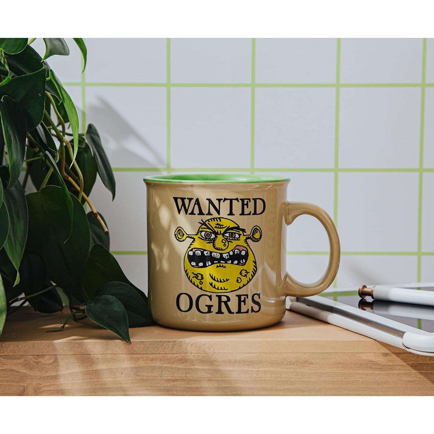 Taza Camper Cerámica Shrek 590ml Libre BPA Silver Buffalo