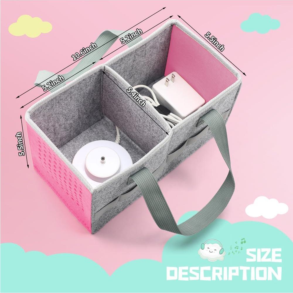 Funda de Tela Rosa para Toniebox y Figuras Tonies - PINSO