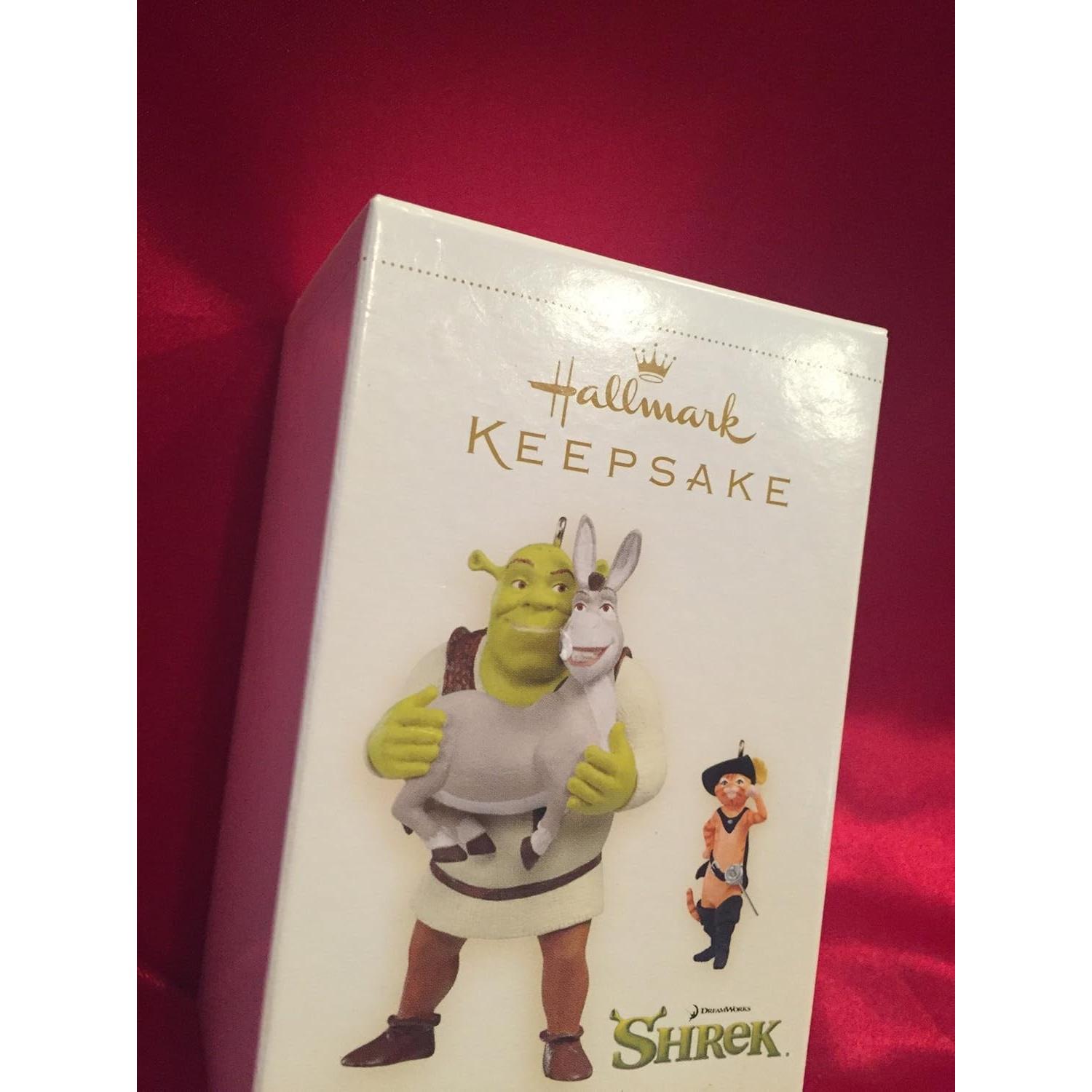 Adorno Hallmark Shrek y Gato con Botas 2006 90.7g