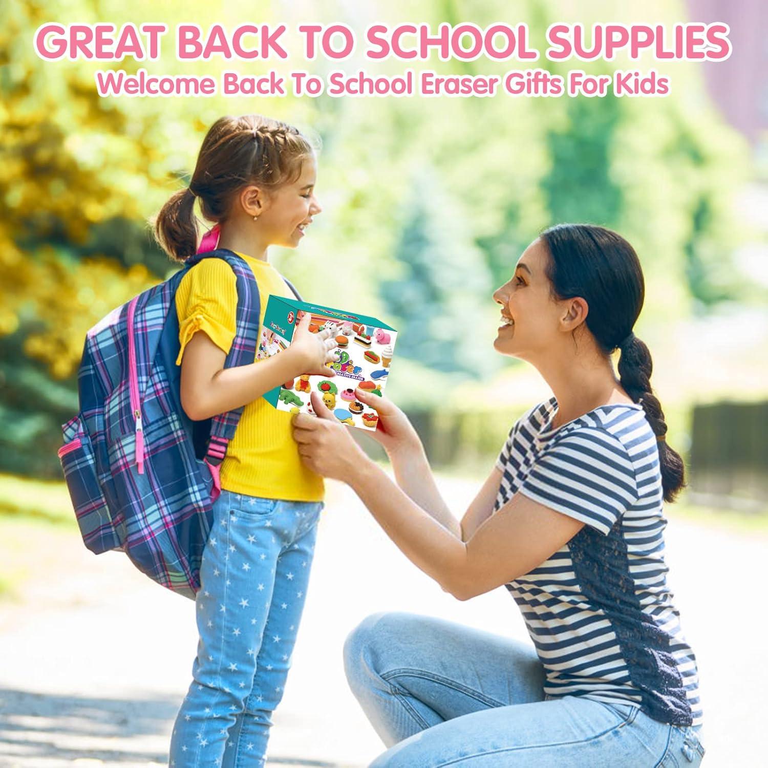 Paquete de 100 Gomas de Borrar 3D UMIKU para Niños