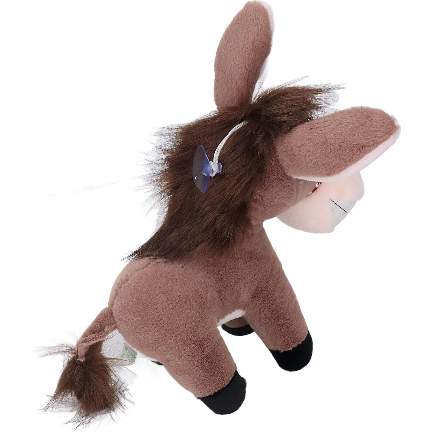 Juguete de Peluche Burro Marrón Cryfokt 30cm Suave
