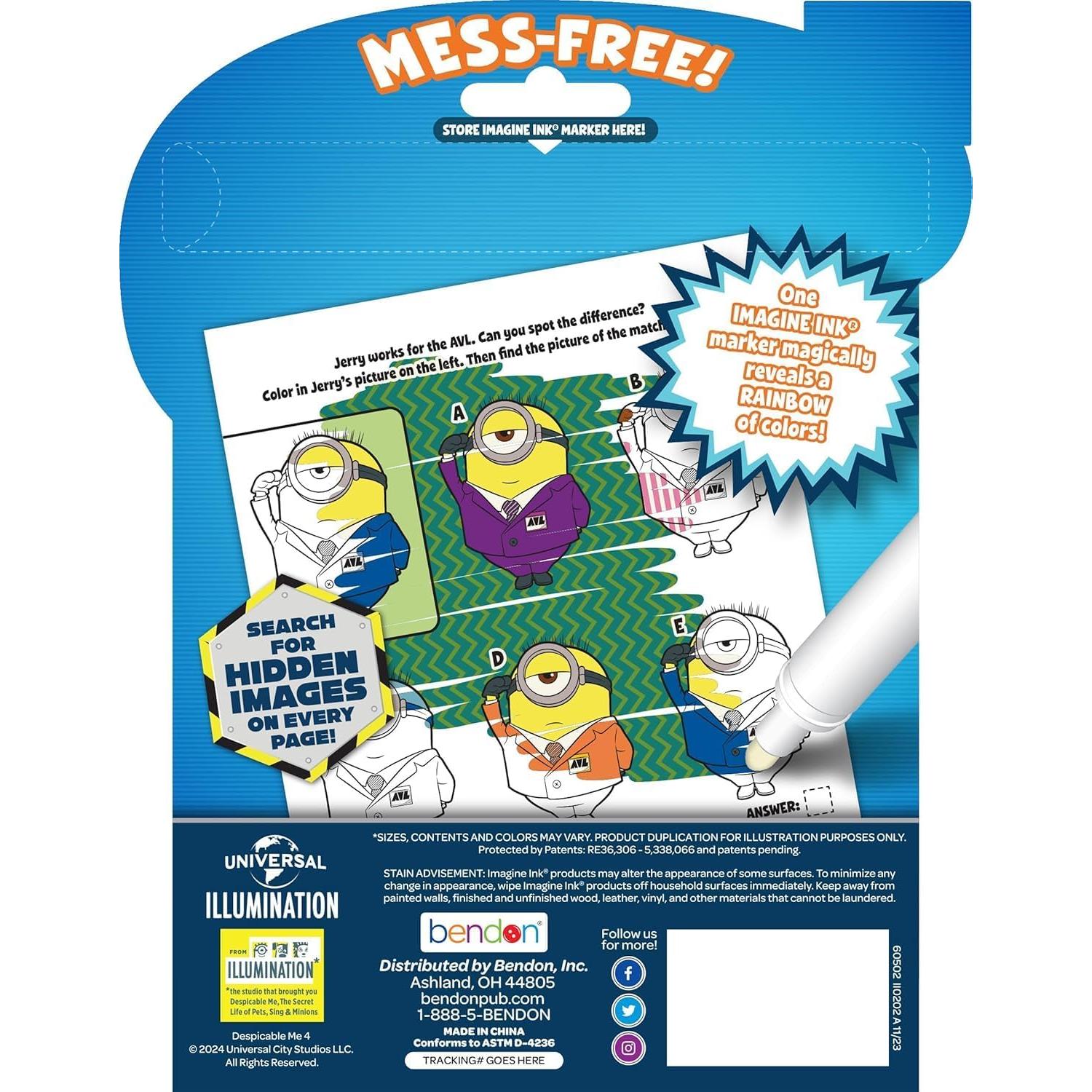 Libro para Colorear Imagine Ink Minions Mi Villano Favorito 4