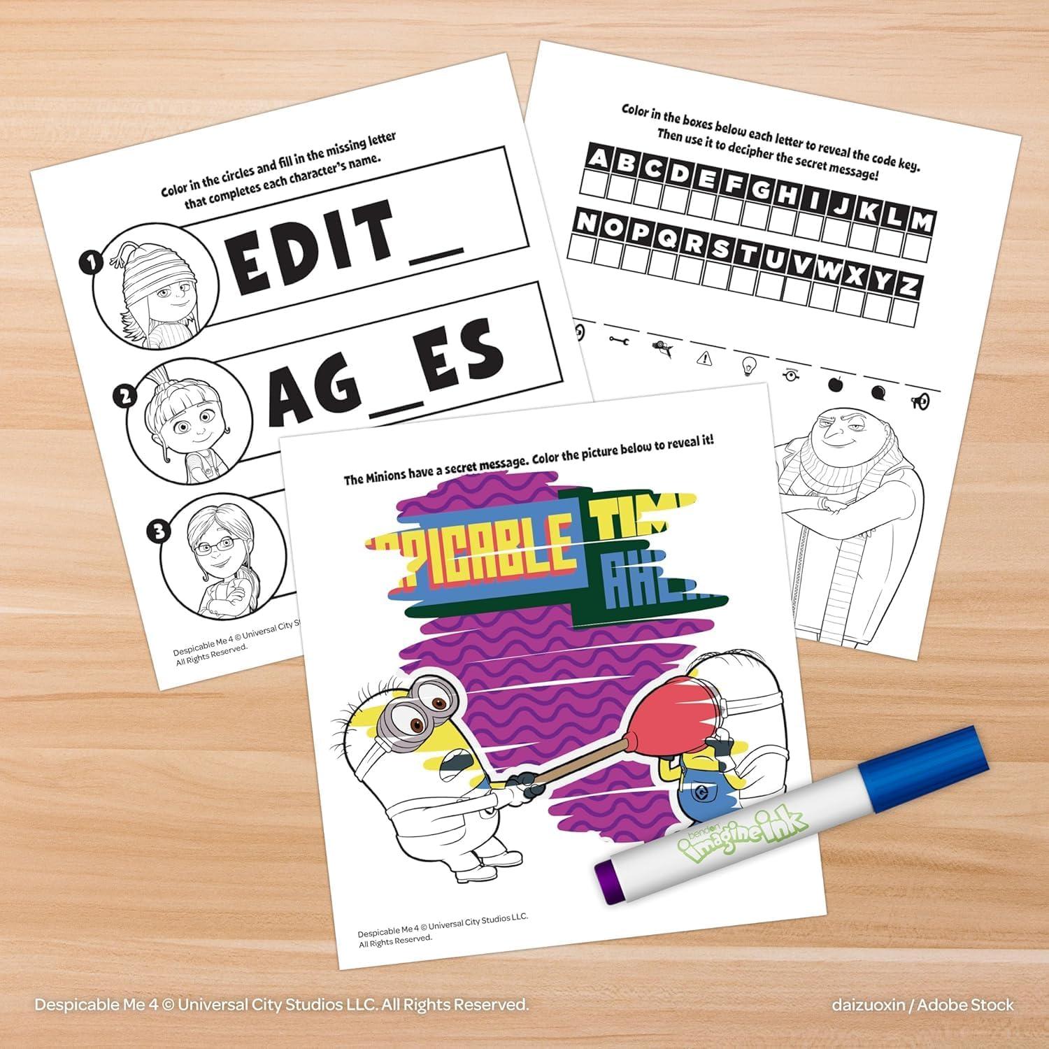 Libro para Colorear Imagine Ink Minions Mi Villano Favorito 4