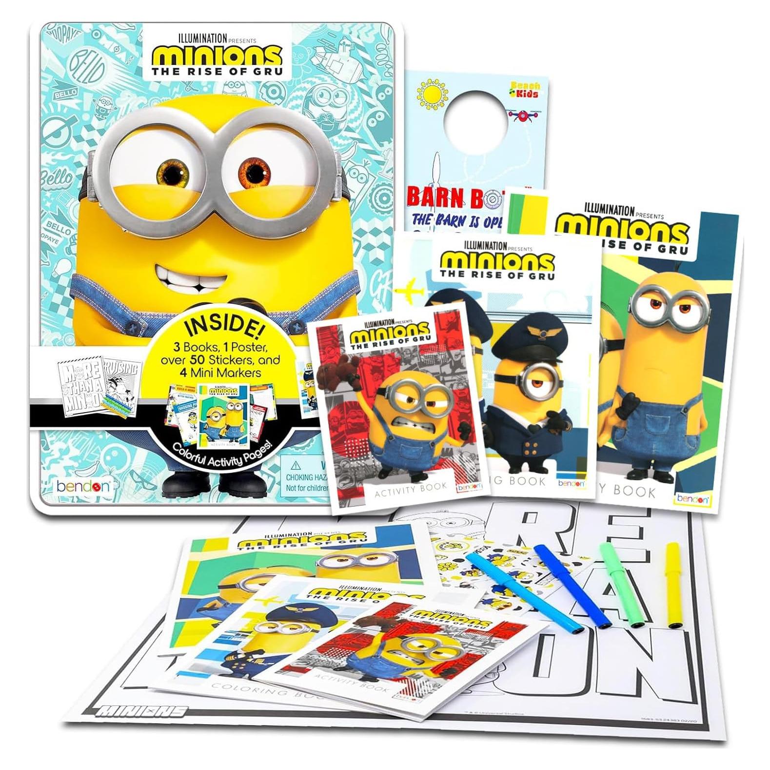 Conjunto de Libros de Actividades Minions Bendon - 24 Páginas