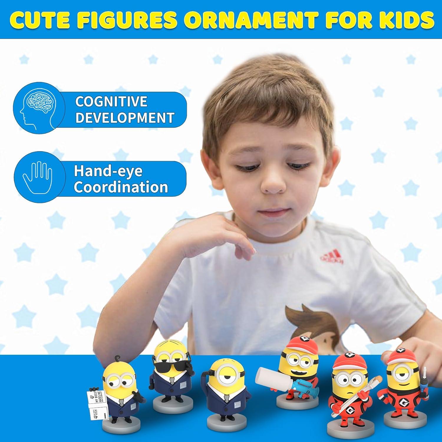 Conjunto de Figuras de Acción Minions YOLOPARK 7.6 cm