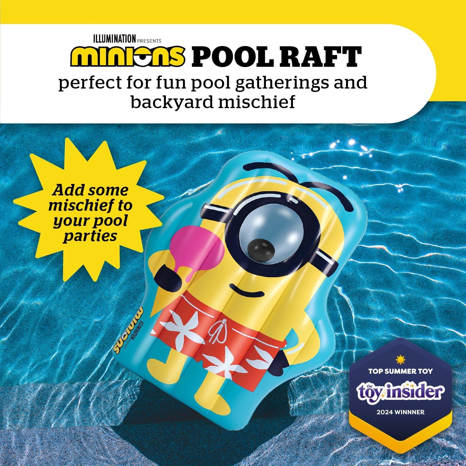 Flotador de piscina gigante BigMouth Minions 145x97cm