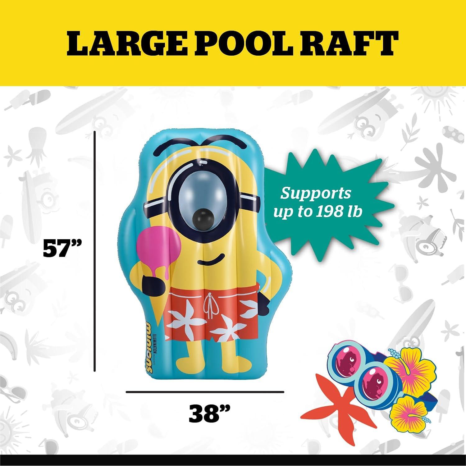 Flotador de piscina gigante BigMouth Minions 145x97cm