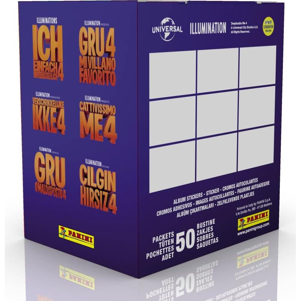 Caja de Stickers Panini Mi Villano Favorito 4 - 250 Stickers