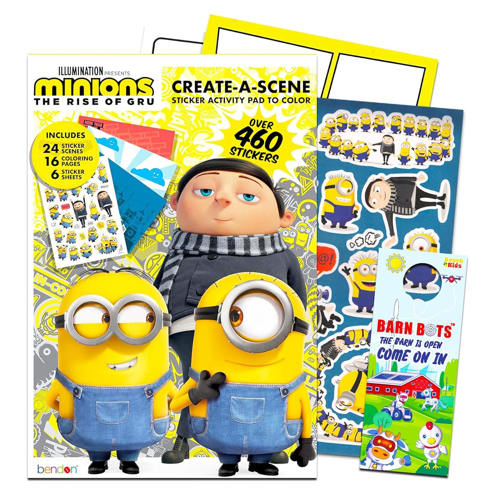 Libro de Stickers Crea una Escena Minions 3+ - Bendon