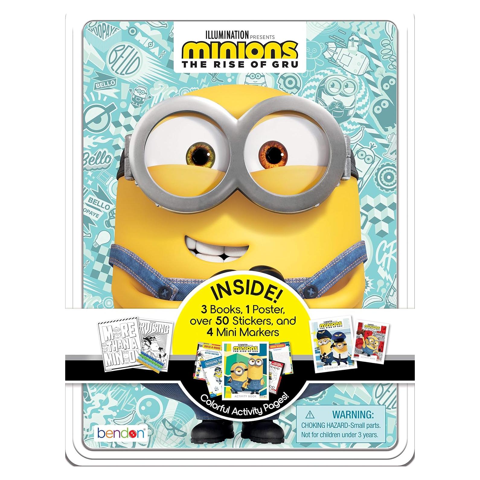 Lata de Actividades Mi Villano Favorito Bendon AS47657 - Colorear y Stickers