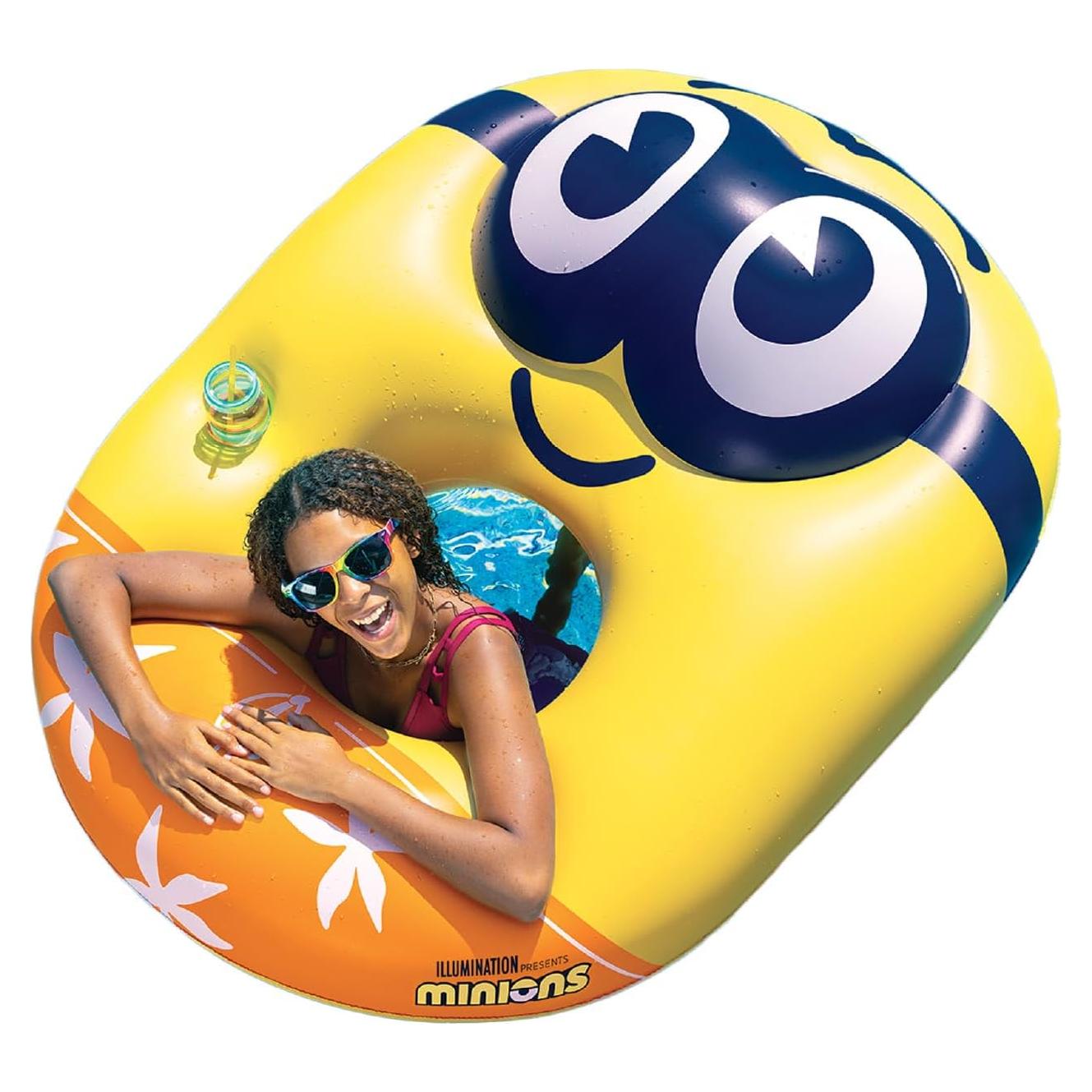 Flotador Inflable Gigante Minions BigMouth 132x104cm PVC