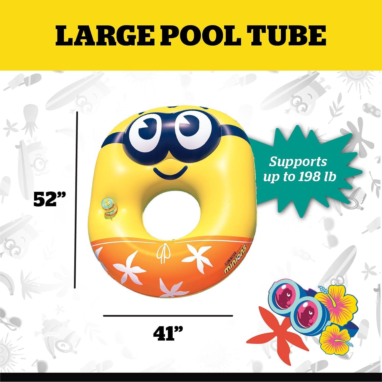 Flotador Inflable Gigante Minions BigMouth 132x104cm PVC