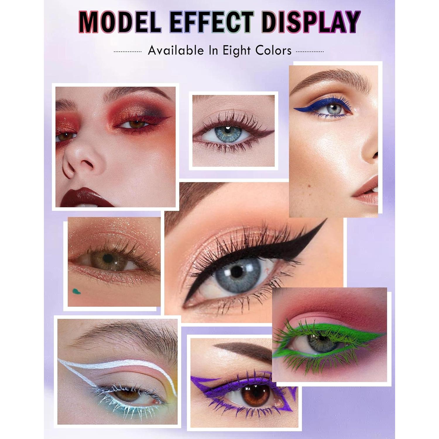 Set de Maquillaje Morado - Máscara y Delineador Impermeable