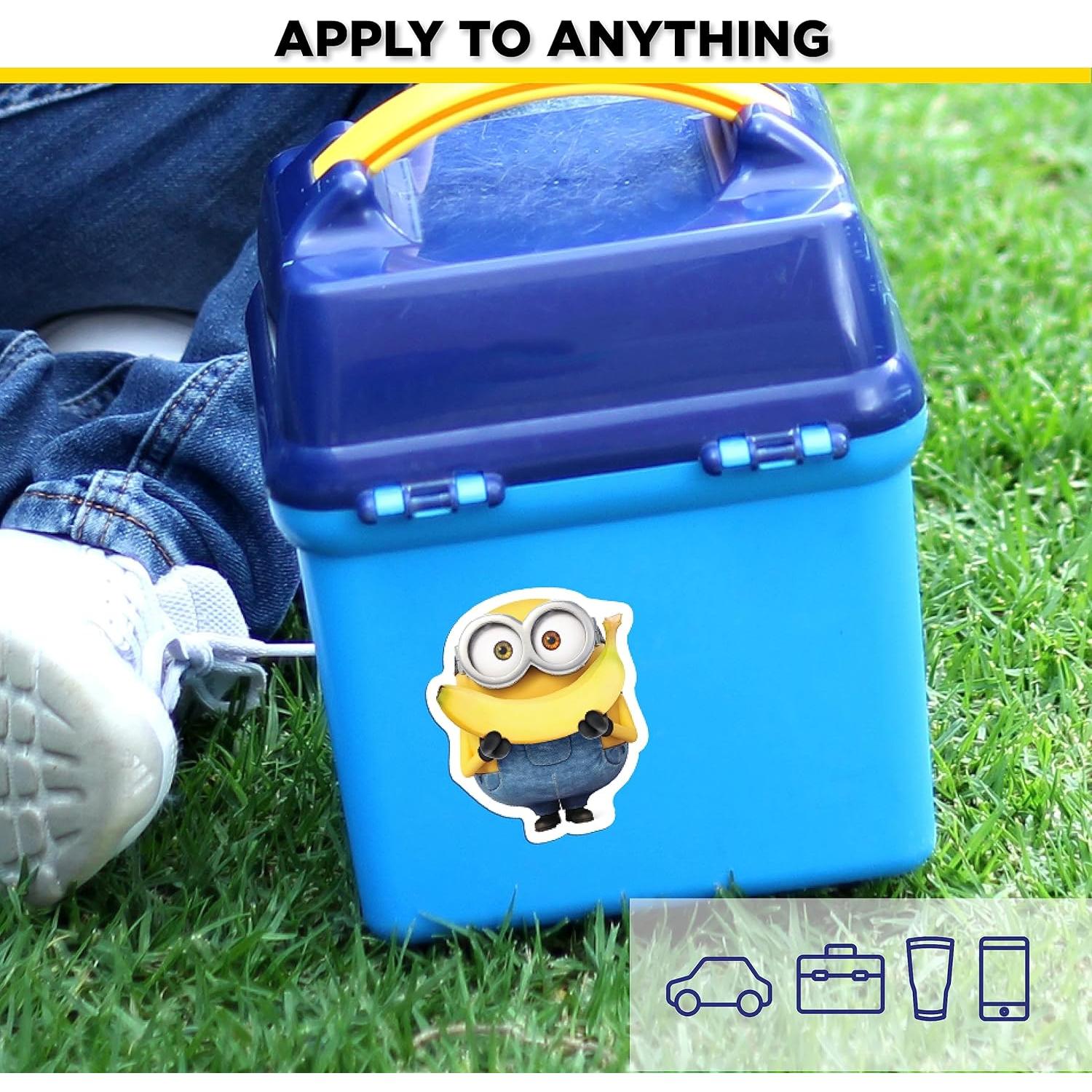 Set de 3 Calcomanías de Bob Minions - Vinilo Resistente al Agua