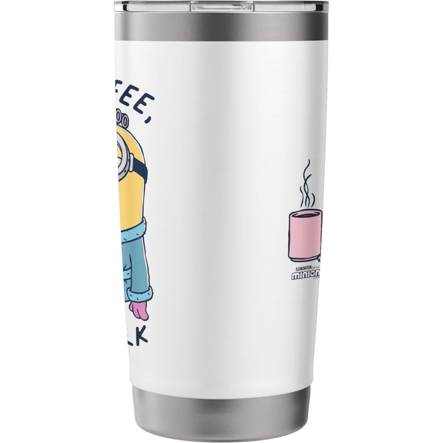 Vaso Térmico de Acero Inoxidable Minions Dave 20 oz Blanco