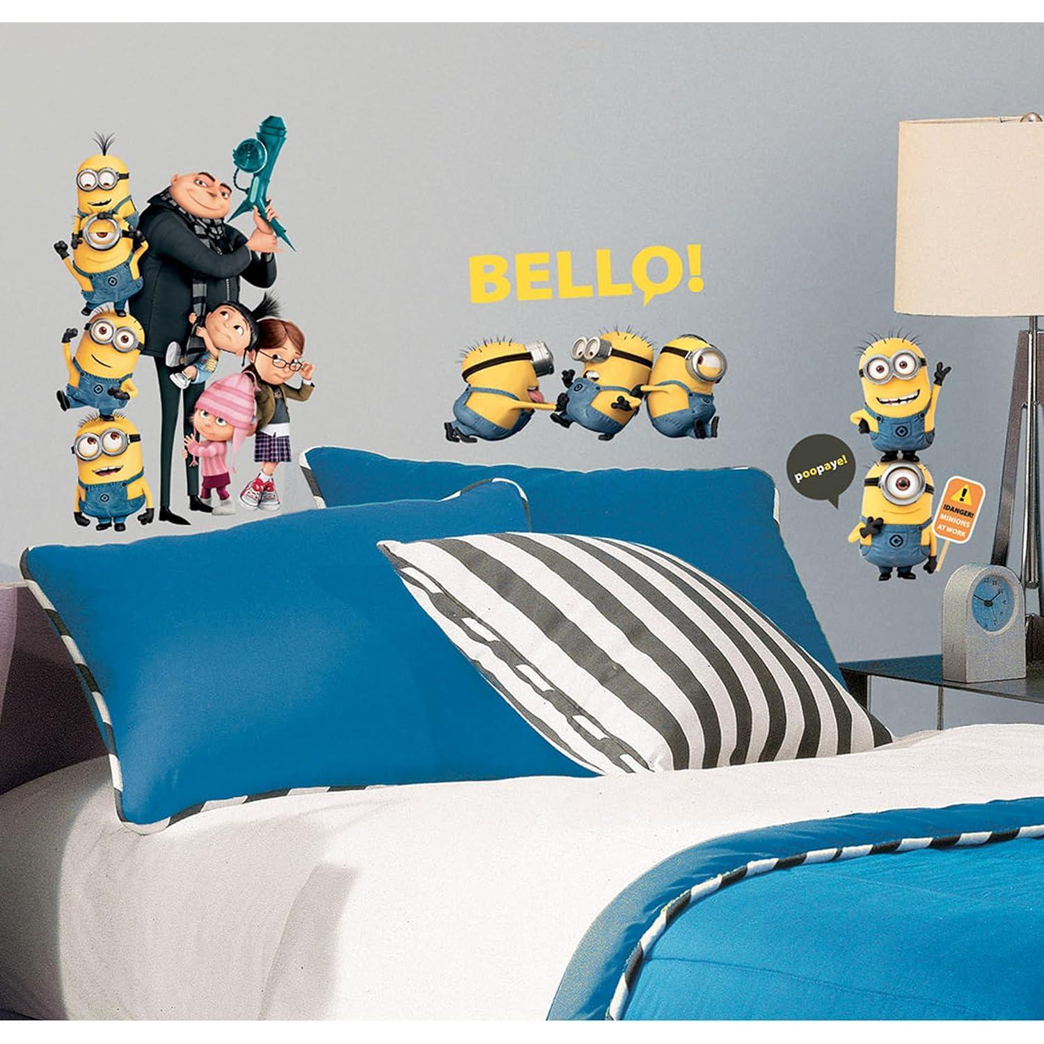 Calcomanías de Pared Minions Mi Villano Favorito 2 - RoomMates
