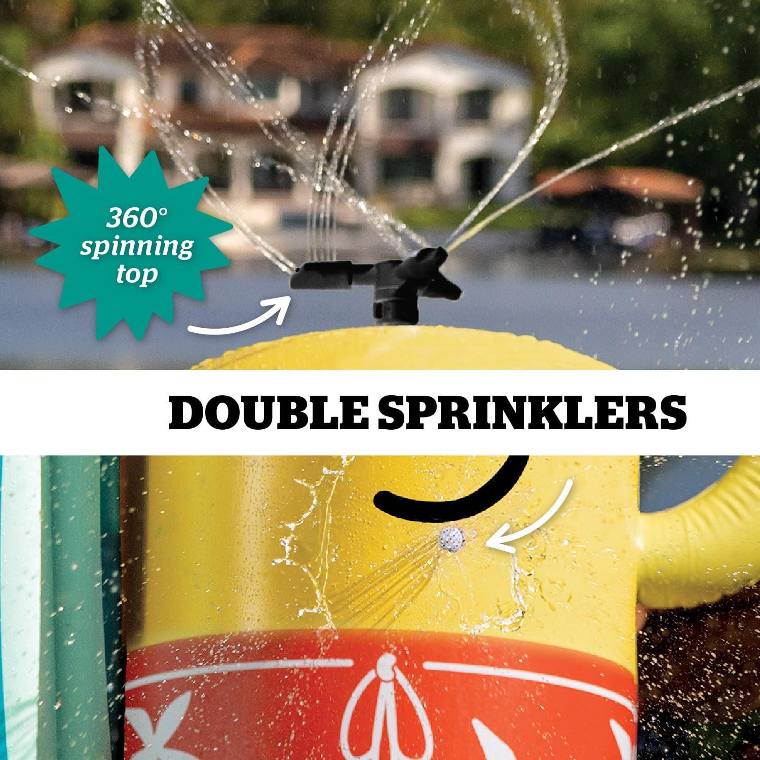 Rociador Inflable de Agua Minions BigMouth 135 cm para Patio